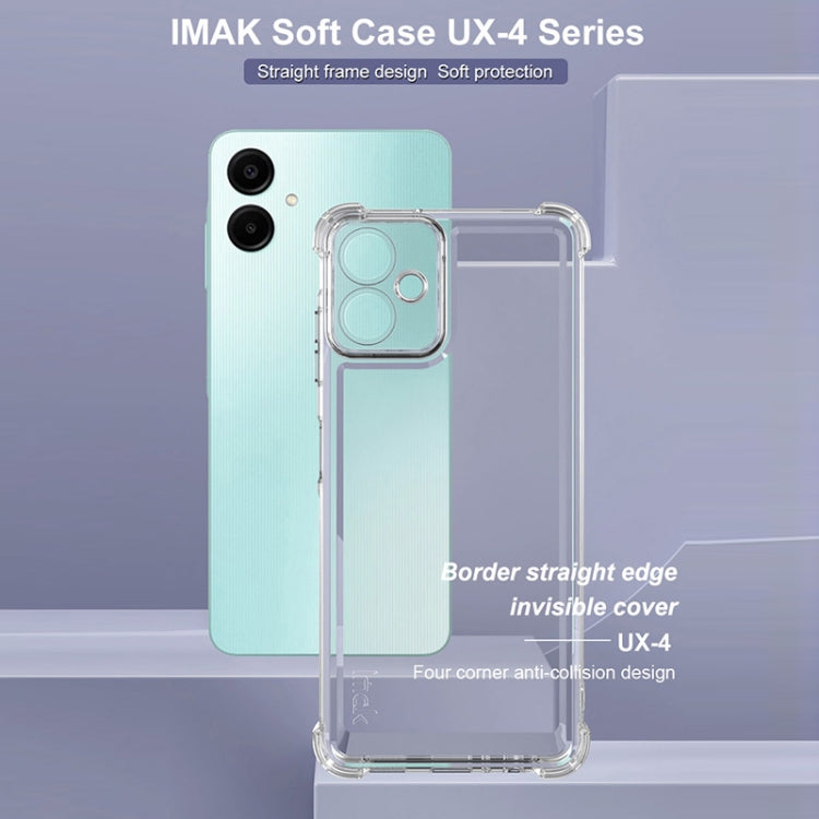 For Samsung Galaxy A06 4G IMAK UX-4 Series Four-corner Shockproof Phone Case - Transparent