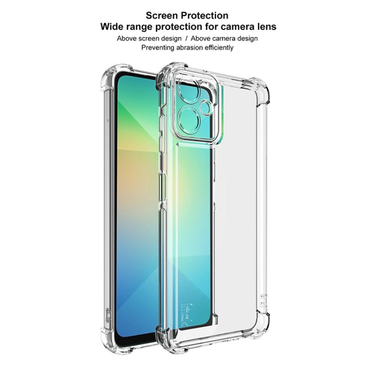 For Samsung Galaxy A06 4G IMAK UX-4 Series Four-corner Shockproof Phone Case - Transparent