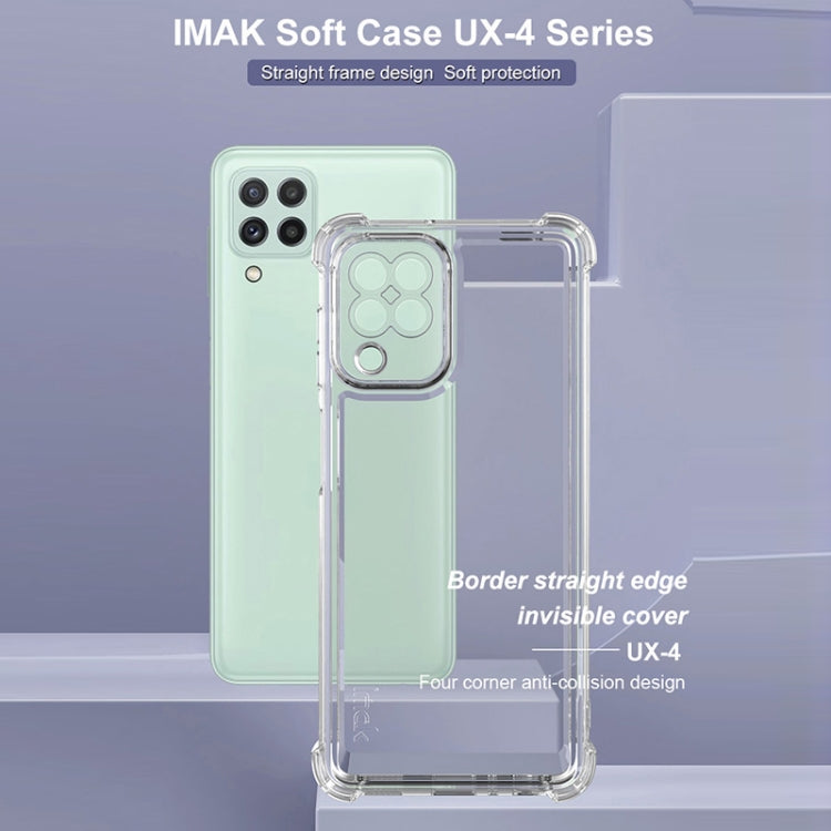 For Samsung Galaxy A22 4G IMAK UX-4 Series Four-corner Shockproof Phone Case - Transparent