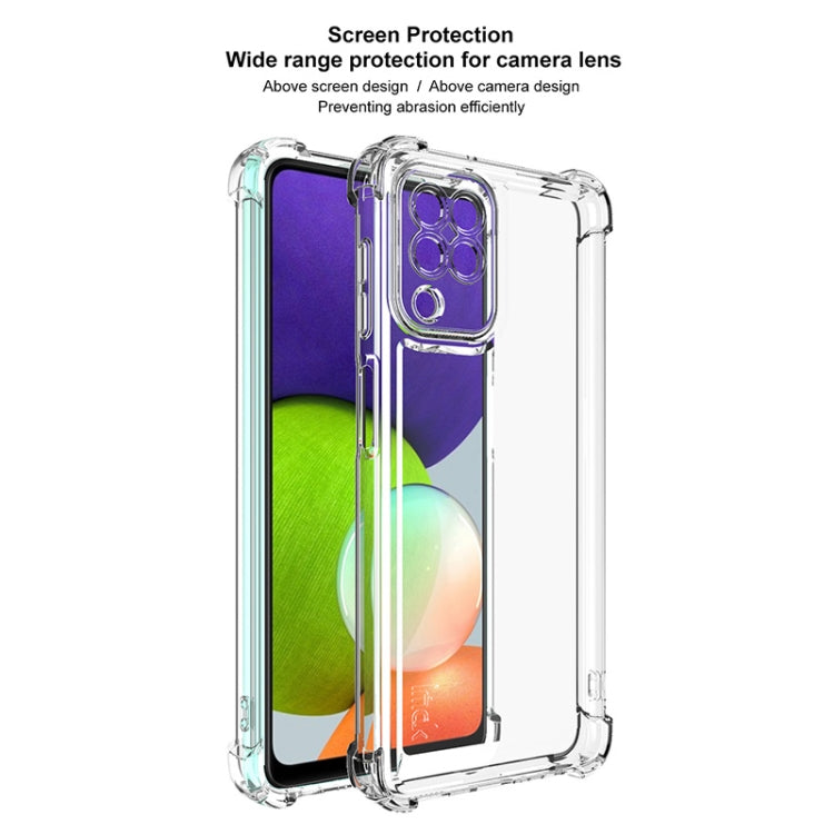 For Samsung Galaxy A22 4G IMAK UX-4 Series Four-corner Shockproof Phone Case - Transparent