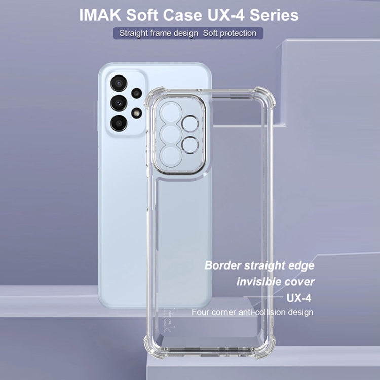 For Samsung Galaxy A23 4G / A23 5G IMAK UX-4 Series Four-corner Shockproof Phone Case - Transparent