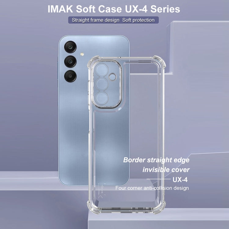 For Samsung Galaxy A24 4G IMAK UX-4 Series Four-corner Shockproof Phone Case - Transparent