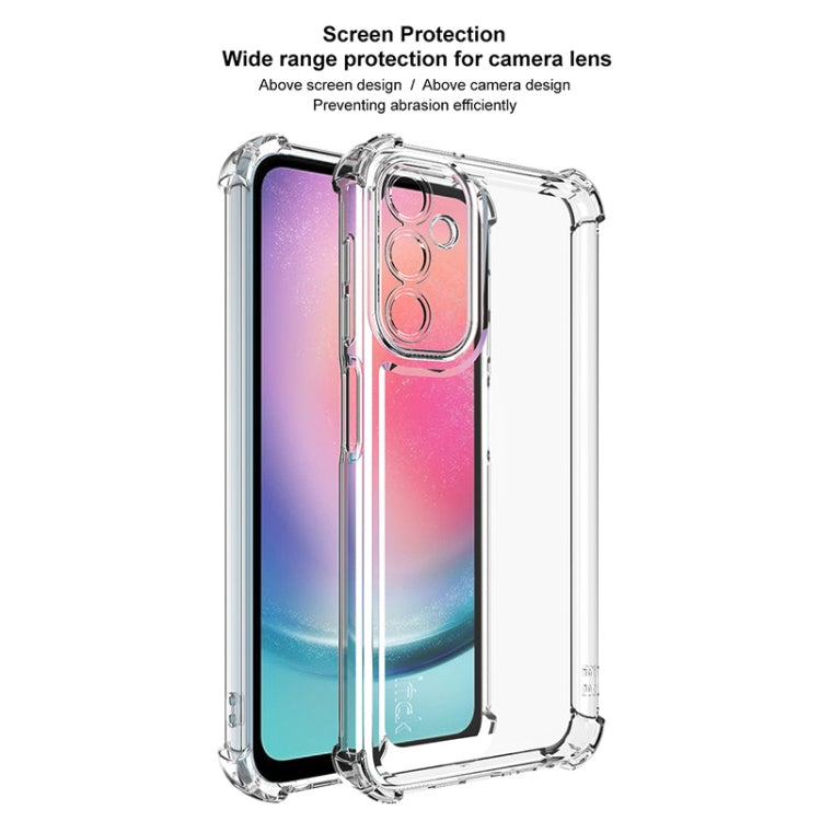 For Samsung Galaxy A24 4G IMAK UX-4 Series Four-corner Shockproof Phone Case - Transparent