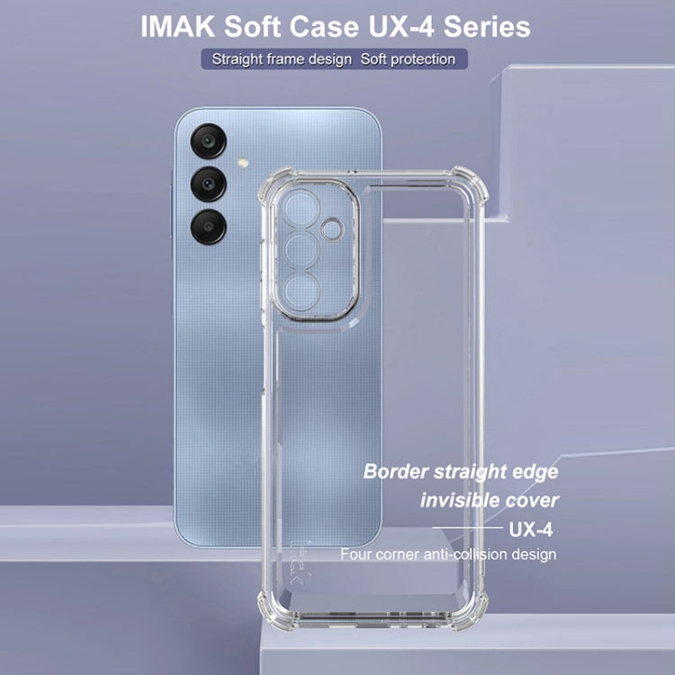 For Samsung Galaxy A25 5G IMAK UX-4 Series Four-corner Shockproof Phone Case - Transparent