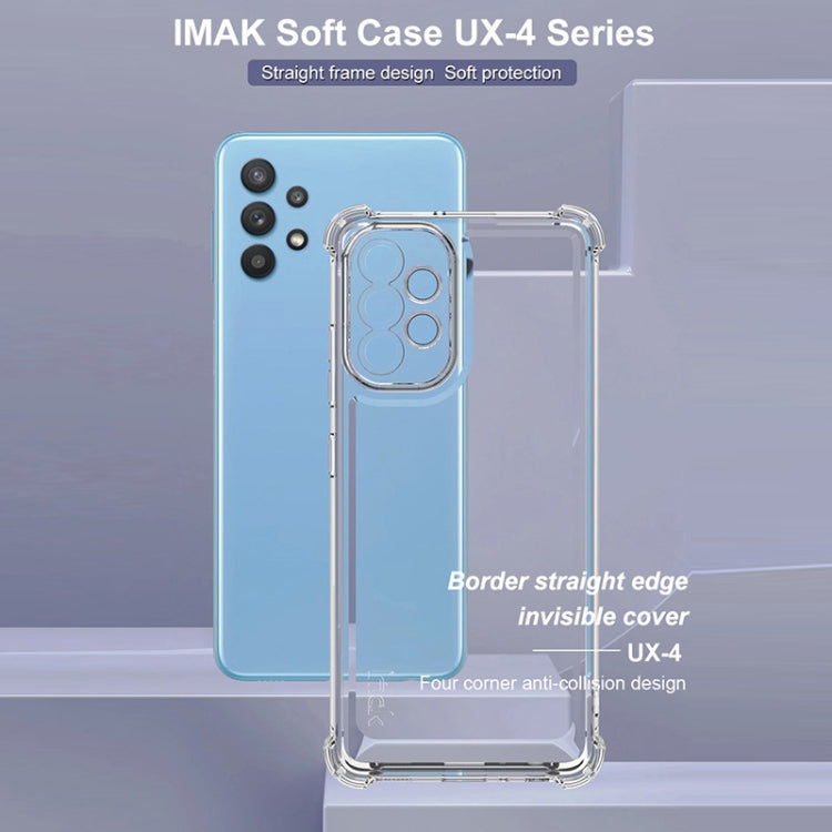 For Samsung Galaxy A32 4G IMAK UX-4 Series Four-corner Shockproof Phone Case - Transparent