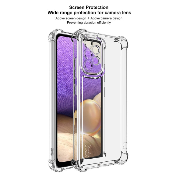 For Samsung Galaxy A32 4G IMAK UX-4 Series Four-corner Shockproof Phone Case - Transparent