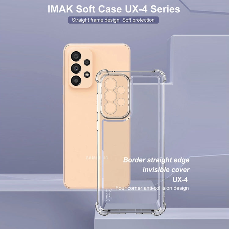 For Samsung Galaxy A33 5G IMAK UX-4 Series Four-corner Shockproof Phone Case - Transparent