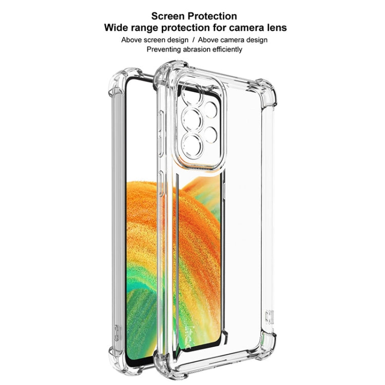 For Samsung Galaxy A33 5G IMAK UX-4 Series Four-corner Shockproof Phone Case - Transparent