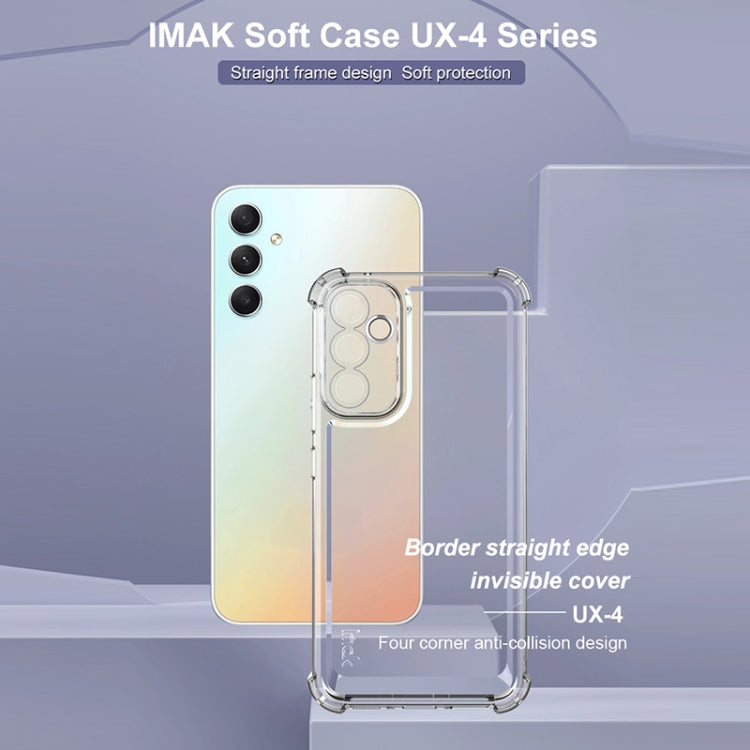 For Samsung Galaxy A34 5G IMAK UX-4 Series Four-corner Shockproof Phone Case - Transparent
