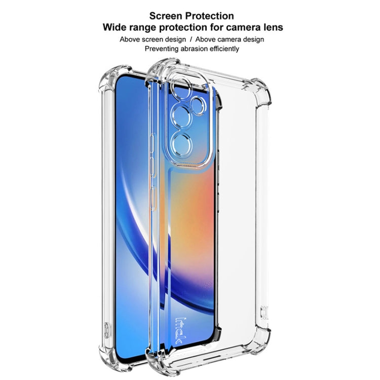 For Samsung Galaxy A34 5G IMAK UX-4 Series Four-corner Shockproof Phone Case - Transparent