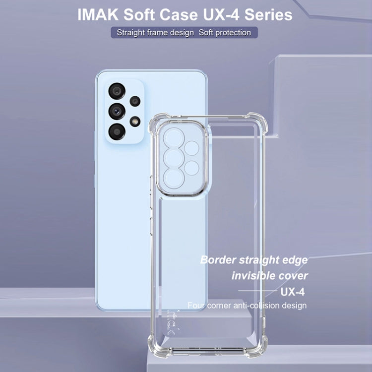For Samsung Galaxy A53 5G IMAK UX-4 Series Four-corner Shockproof Phone Case - Transparent