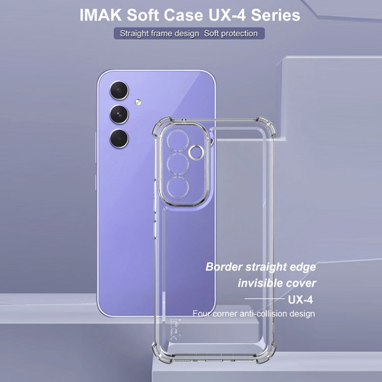 For Samsung Galaxy A54 5G IMAK UX-4 Series Four-corner Shockproof Phone Case - Transparent