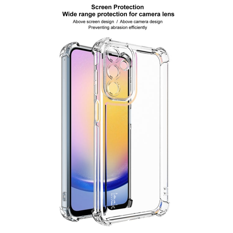 For Samsung Galaxy A15 4G / 5G IMAK UX-4 Series Four-corner Shockproof Phone Case - Transparent