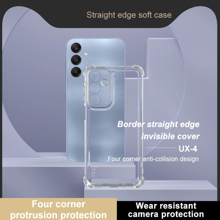 For Samsung Galaxy A16 4G /  5G IMAK UX-4 Series Four-corner Shockproof Phone Case - Transparent