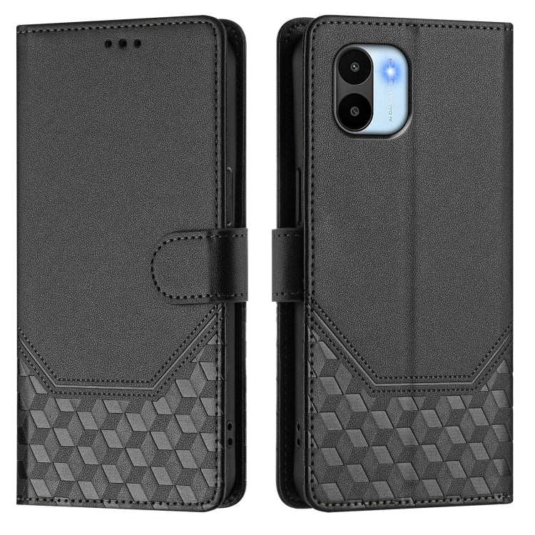 For Redmi A1 4G / A2 4G Honeycomb Embossing RFID Leather Phone Case
