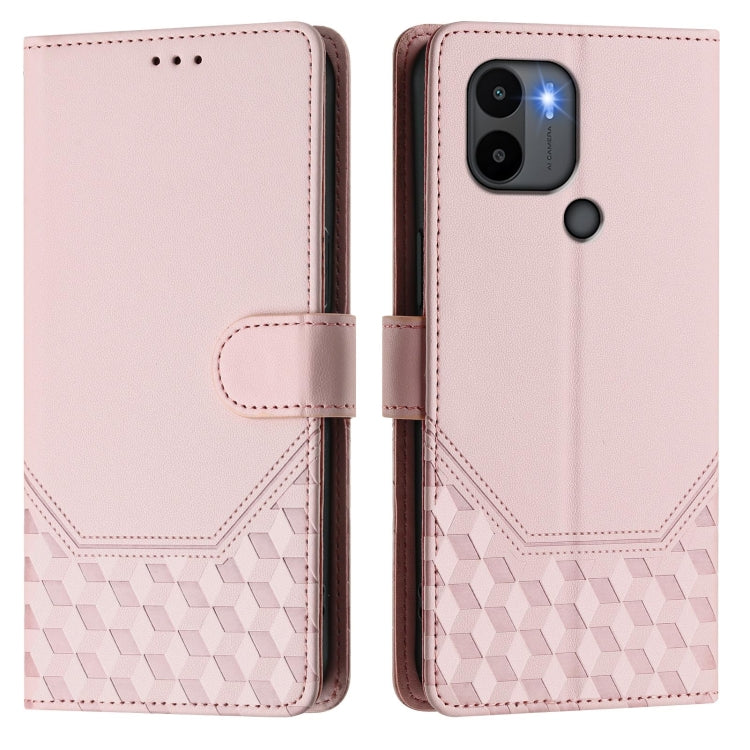 For Redmi A1+ / A2+ Honeycomb Embossing RFID Leather Phone Case