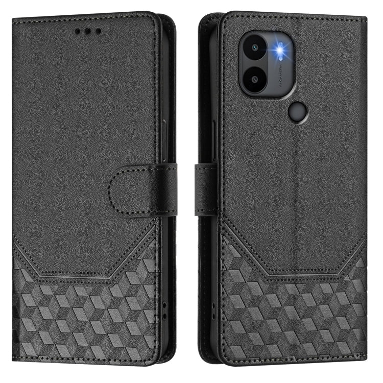 For Redmi A1+ / A2+ Honeycomb Embossing RFID Leather Phone Case