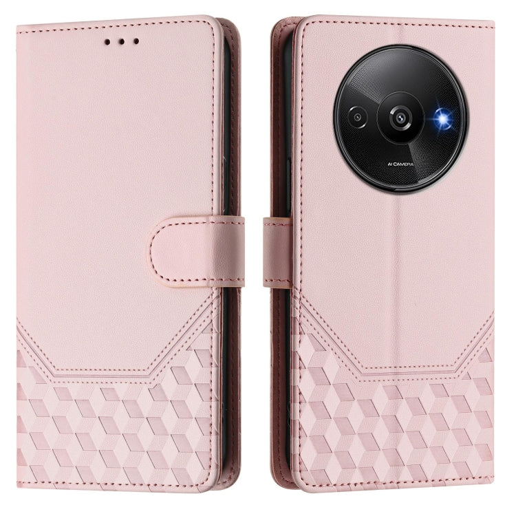 For Redmi A3 4G Global / A3X 4G Honeycomb Embossing RFID Leather Phone Case