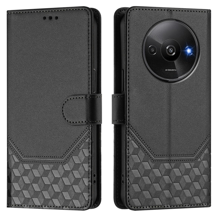 For Redmi A3 4G Global / A3X 4G Honeycomb Embossing RFID Leather Phone Case