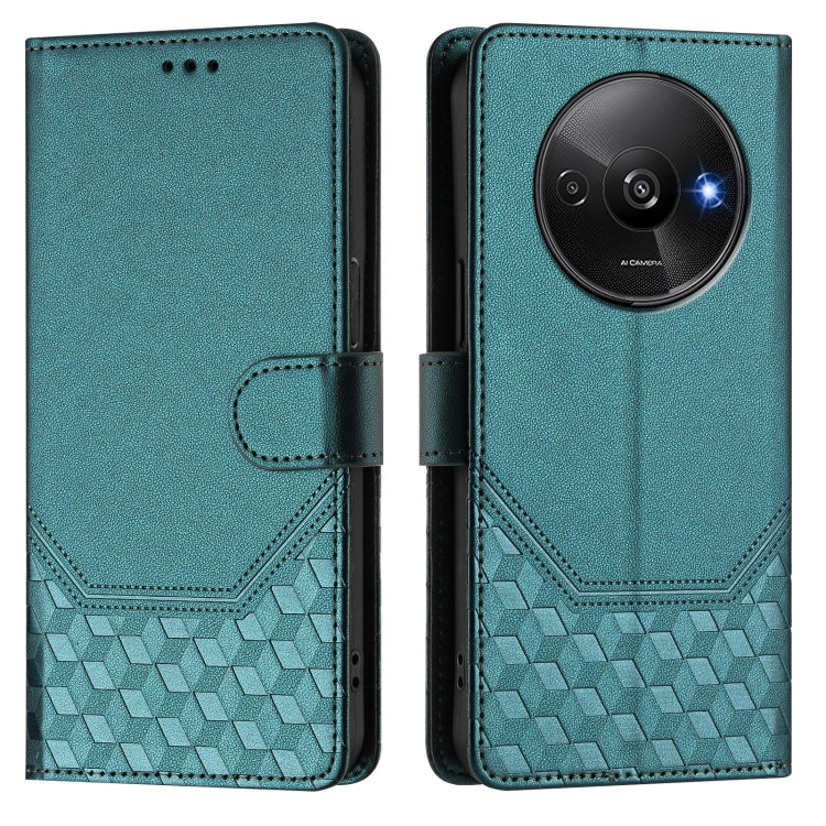 For Redmi A3 4G Global / A3X 4G Honeycomb Embossing RFID Leather Phone Case