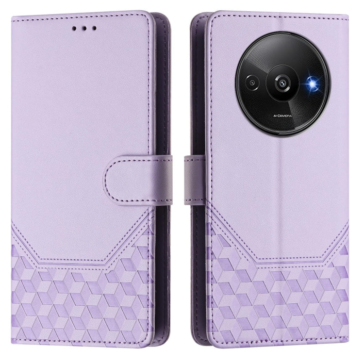 For Redmi A3 4G Global / A3X 4G Honeycomb Embossing RFID Leather Phone Case