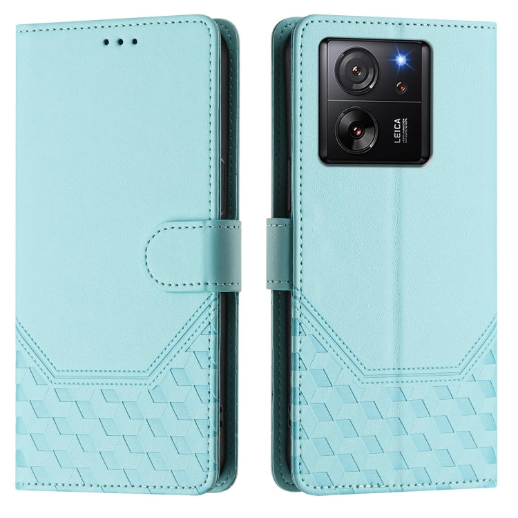 For Redmi K60 Ultra Honeycomb Embossing RFID Leather Phone Case