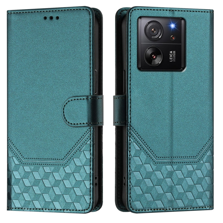 For Redmi K60 Ultra Honeycomb Embossing RFID Leather Phone Case