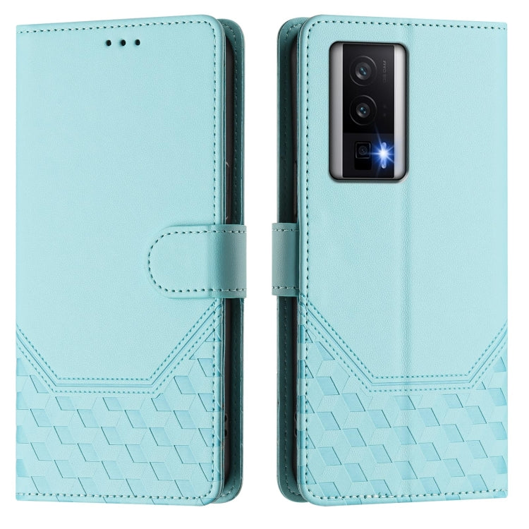 For Redmi K60 / K60 Pro Honeycomb Embossing RFID Leather Phone Case