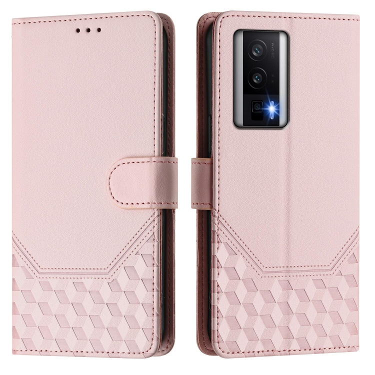 For Redmi K60 / K60 Pro Honeycomb Embossing RFID Leather Phone Case