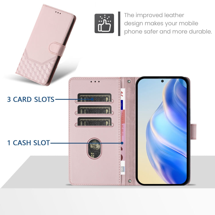 For Redmi Note 12 Explorer / 12 Pro+ 5G Honeycomb Embossing RFID Leather Phone Case