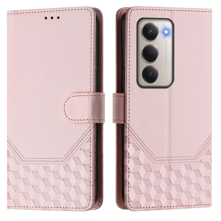 For Redmi 15 5G / 4G EU 171mm Honeycomb Embossing RFID Leather Phone Case