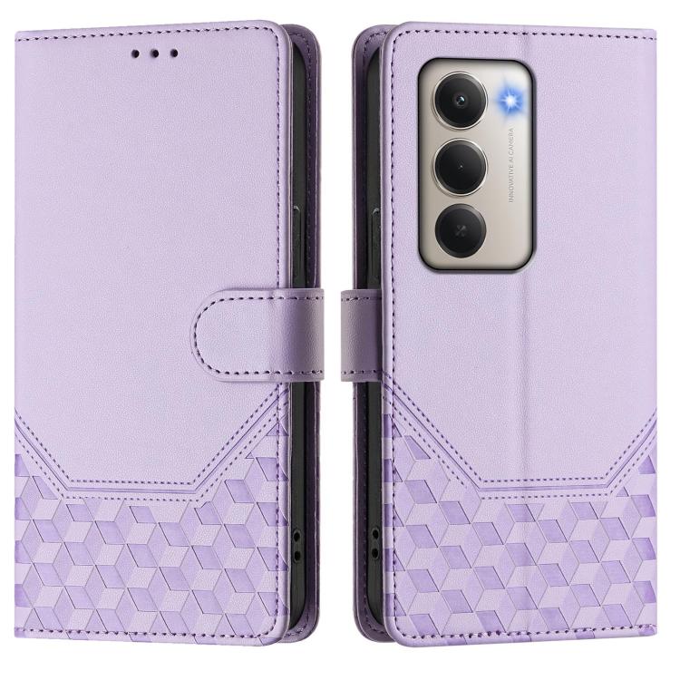 For Redmi 15 5G / 4G EU 171mm Honeycomb Embossing RFID Leather Phone Case