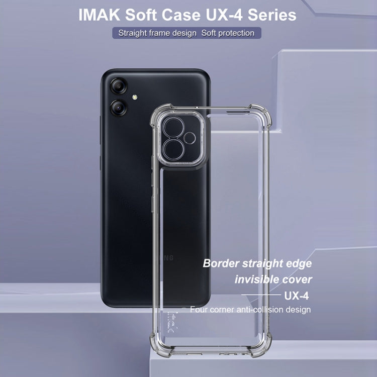 For Samsung Galaxy M04 4G IMAK UX-4 Series Four-corner Shockproof Phone Case - Transparent