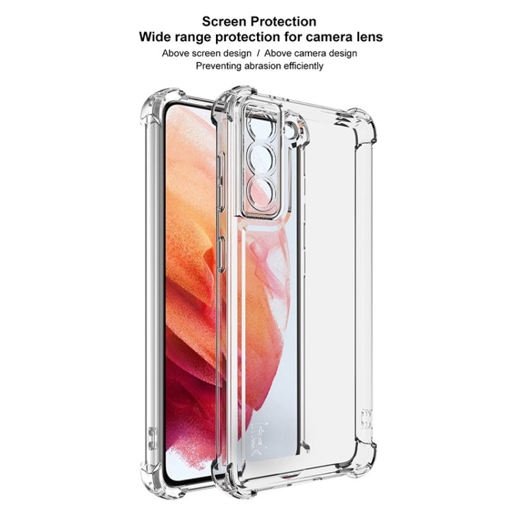 For Samsung Galaxy S21 5G IMAK UX-4 Series Four-corner Shockproof Phone Case - Transparent