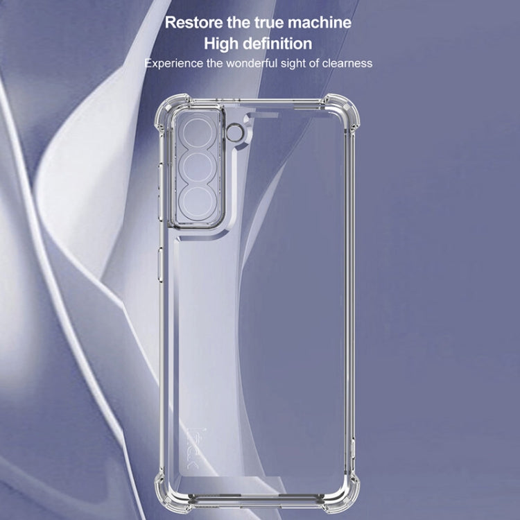 For Samsung Galaxy S21 FE 5G IMAK UX-4 Series Four-corner Shockproof Phone Case - Transparent