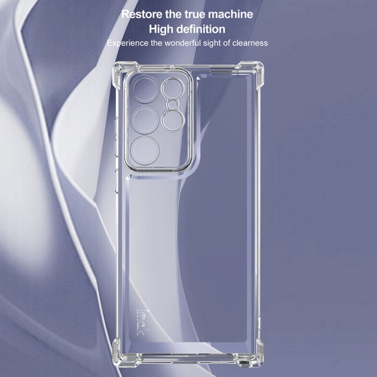 For Samsung Galaxy S22 Ultra 5G IMAK UX-4 Series Four-corner Shockproof Phone Case - Transparent