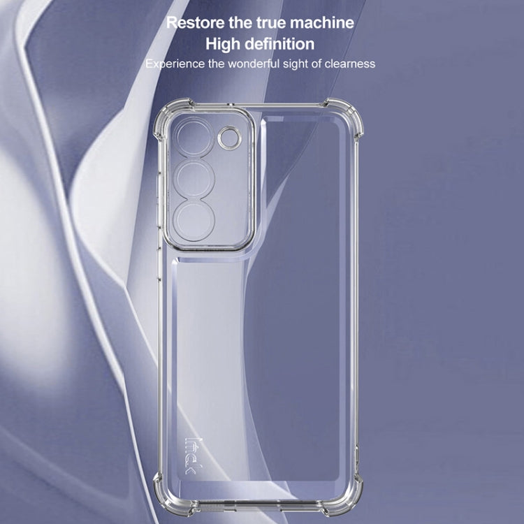 For Samsung Galaxy S23+ 5G IMAK UX-4 Series Four-corner Shockproof Phone Case - Transparent