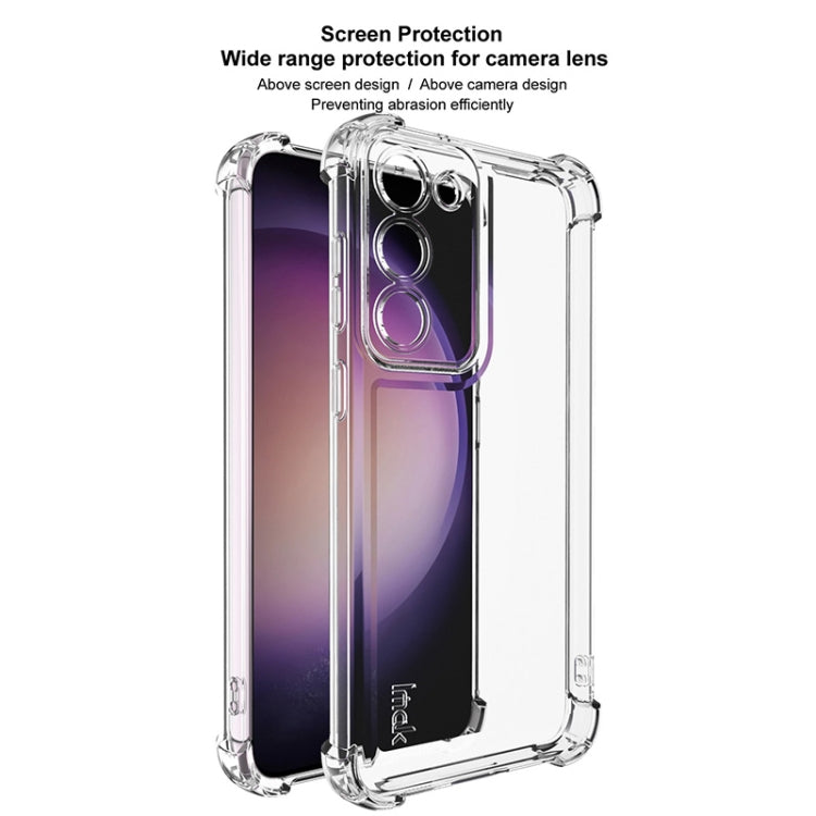 For Samsung Galaxy S23+ 5G IMAK UX-4 Series Four-corner Shockproof Phone Case - Transparent