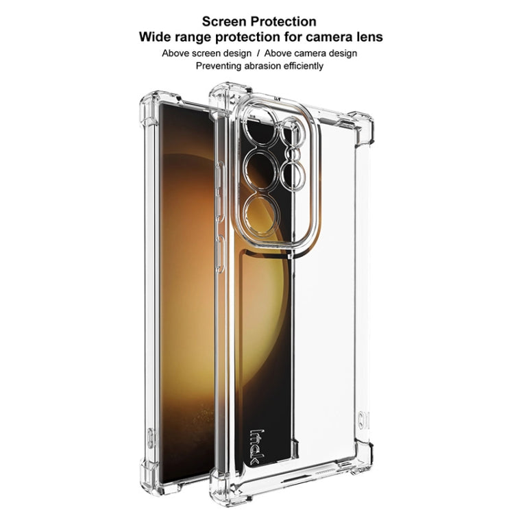For Samsung Galaxy S23 Ultra 5G IMAK UX-4 Series Four-corner Shockproof Phone Case - Transparent