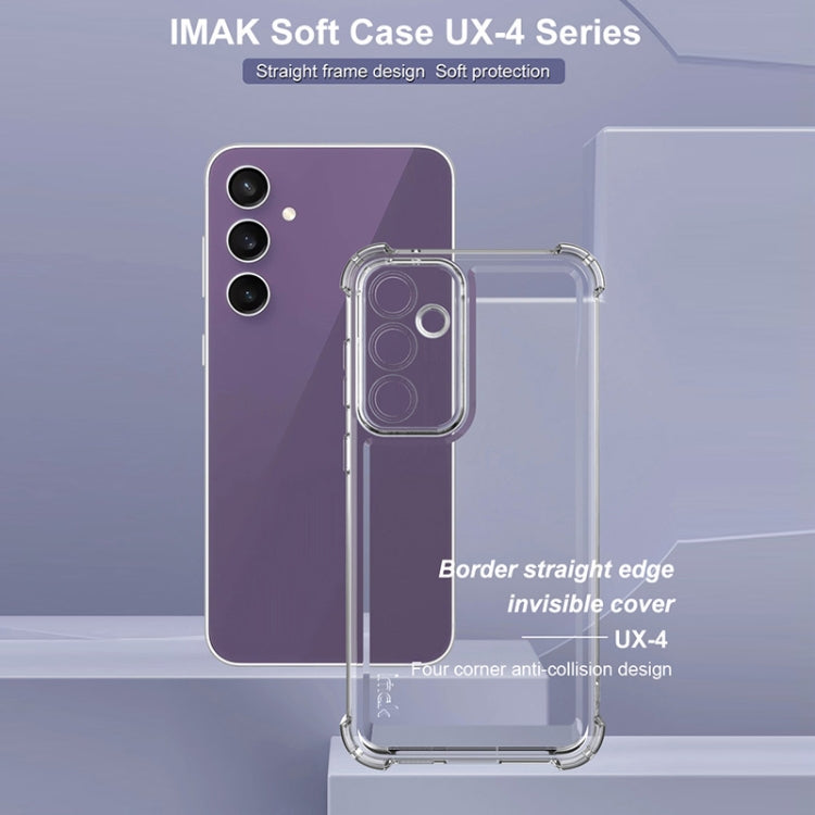 For Samsung Galaxy S23 FE 5G IMAK UX-4 Series Four-corner Shockproof Phone Case - Transparent