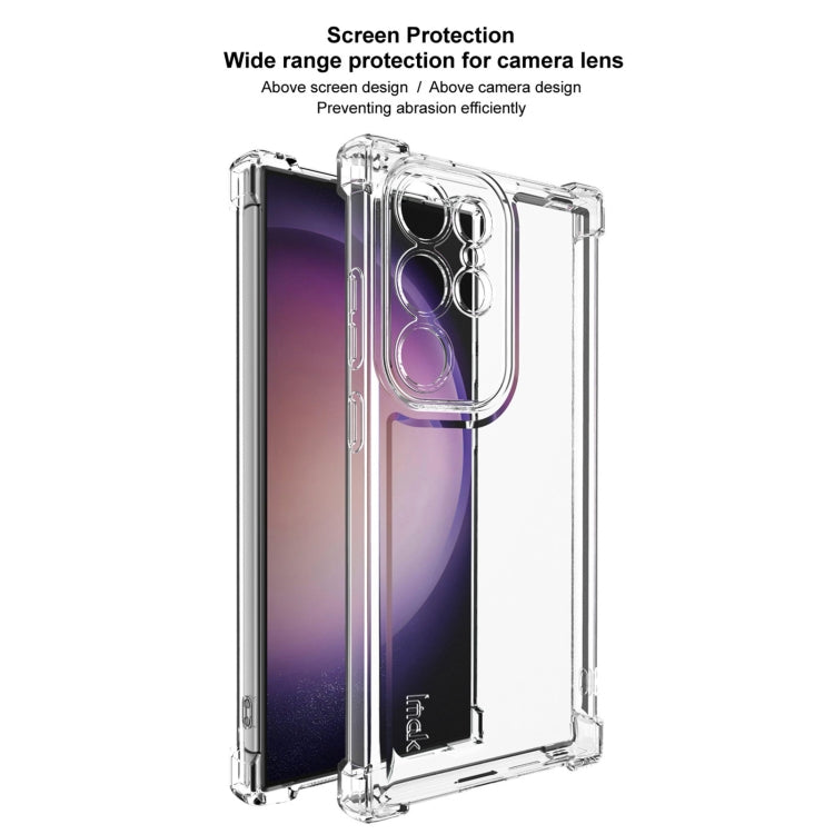 For Samsung Galaxy S24 Ultra 5G IMAK UX-4 Series Four-corner Shockproof Phone Case - Transparent