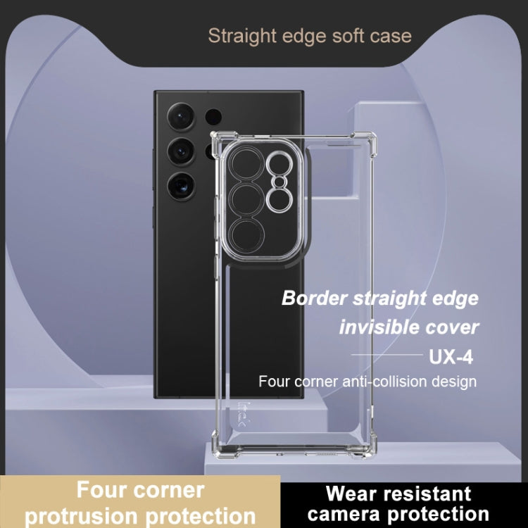 For Samsung Galaxy S24 Ultra 5G IMAK UX-4 Series Four-corner Shockproof Phone Case - Transparent