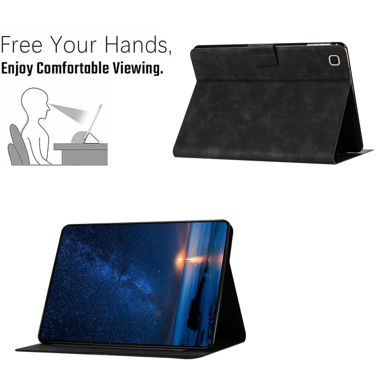 For Samsung Galaxy Tab A 10.1 2019 Embossed Couple Cat Smart Tablet Leather Case