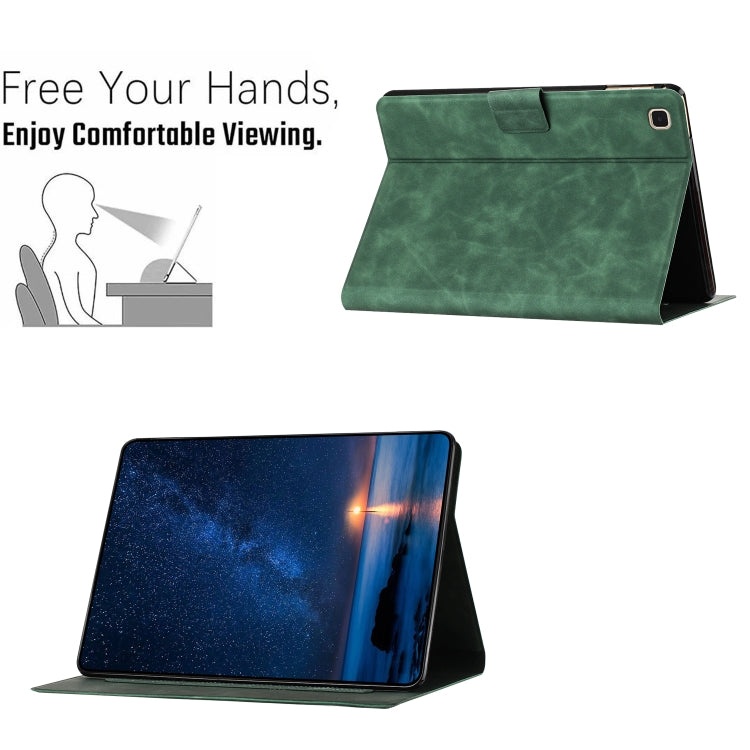 For Samsung Galaxy Tab A7 10.4 2020 Embossed Couple Cat Smart Tablet Leather Case