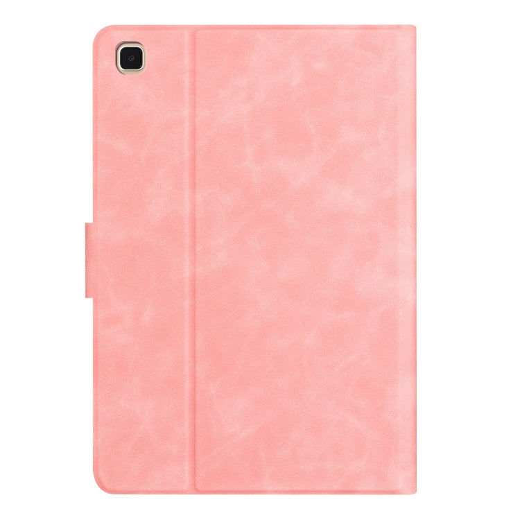 For Samsung Galaxy Tab A7 Lite Embossed Couple Cat Smart Tablet Leather Case