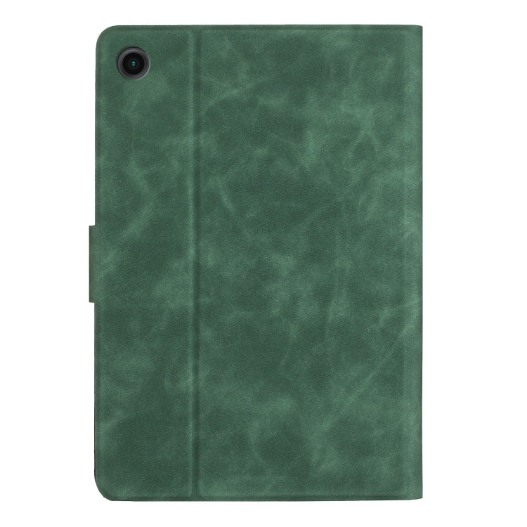 For Samsung Galaxy Tab A11 / A9 Embossed Couple Cat Smart Tablet Leather Case