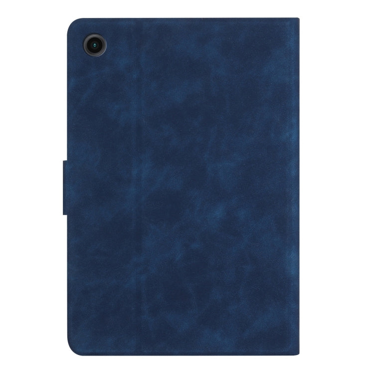 For Samsung Galaxy Tab A11 / A9 Embossed Couple Cat Smart Tablet Leather Case