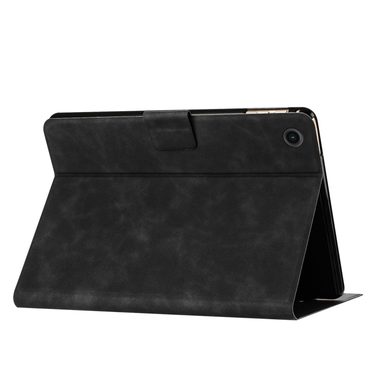 For Samsung Galaxy Tab A11 / A9 Embossed Couple Cat Smart Tablet Leather Case