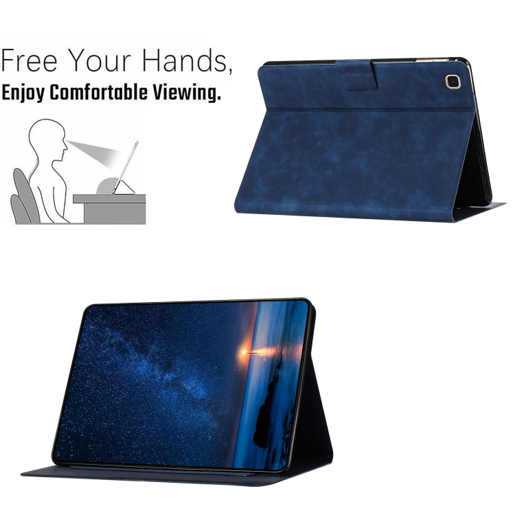 For Samsung Galaxy Tab S5e Embossed Couple Cat Smart Tablet Leather Case