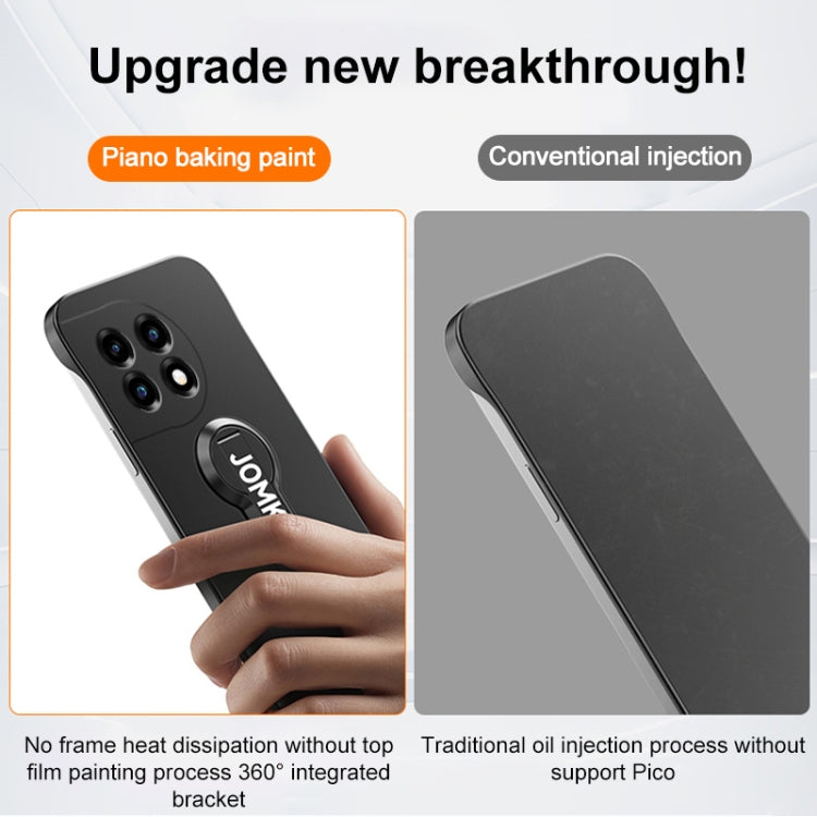 For OnePlus Ace 2 Baking Varnish 360 Rotate Holder No Frame PC Phone Case